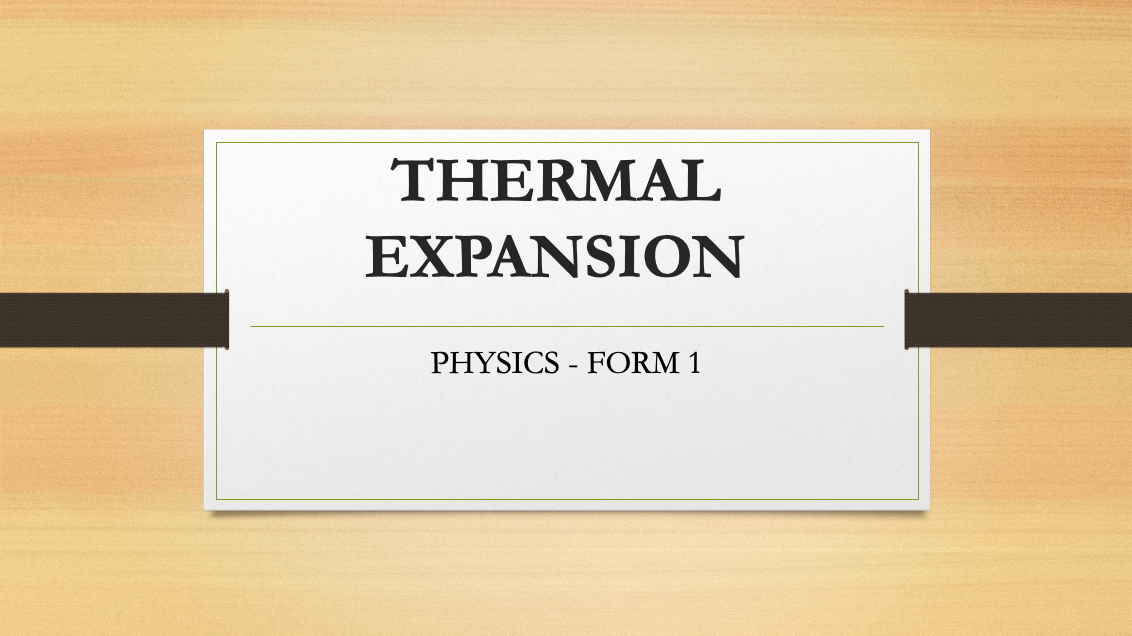 THERMAL EXPANSION